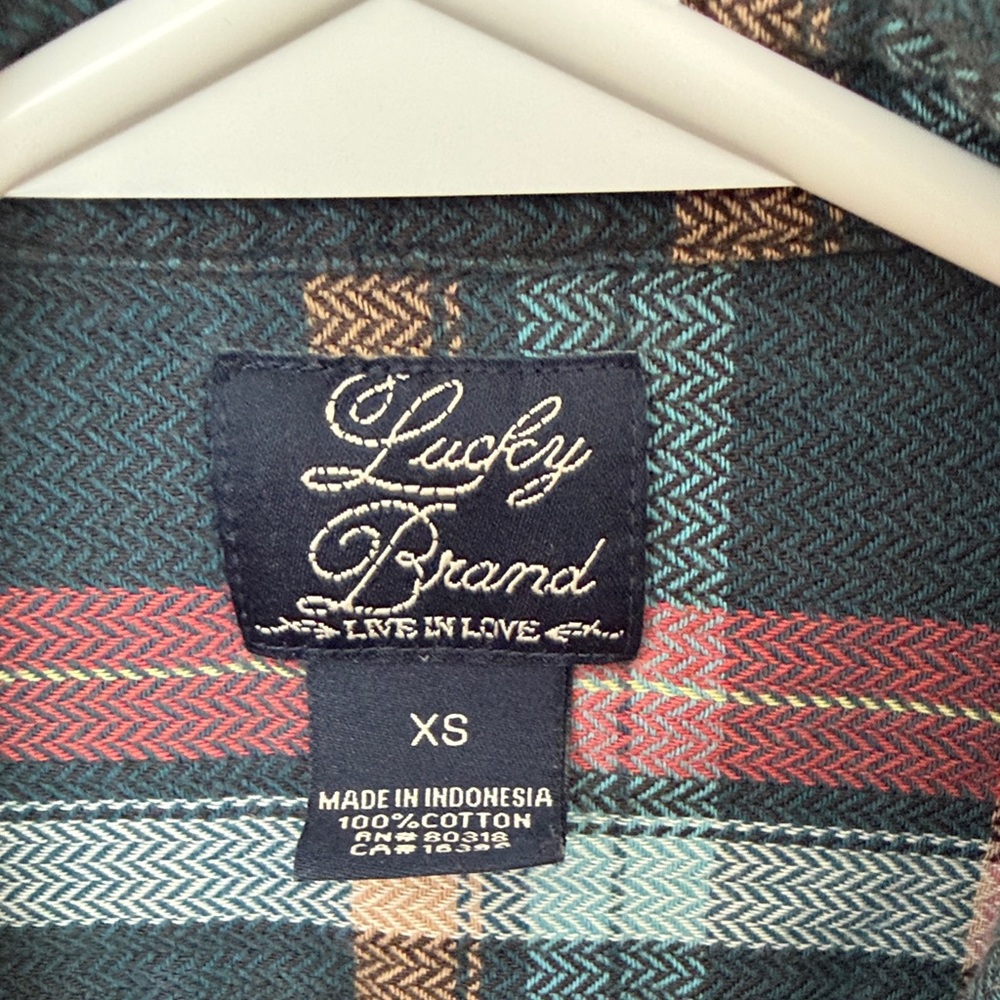 Lucky Brand XS Flannel Shirt - Picture 2 of 4